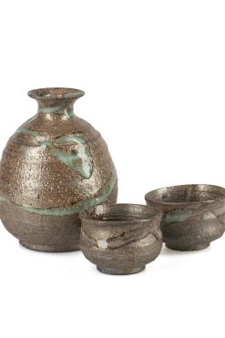 Fashion KISENYOU Ceramics Sake Set - Brown