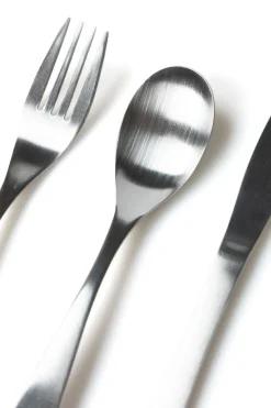 Fashion Mino Pottery Satin Finish Stainless Steel Dinner Cutlery 5pcs Set