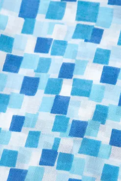 Best Mino Washi Scarf - 180 x 50cm - Kyoto Blue - Water Way