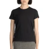 Clearance AURALEE SEAMLESS CREW NECK TEE - Black