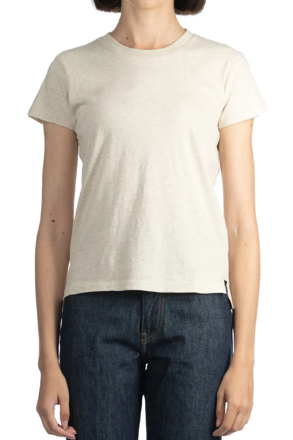 Clearance AURALEE SEAMLESS CREW NECK TEE - Brown