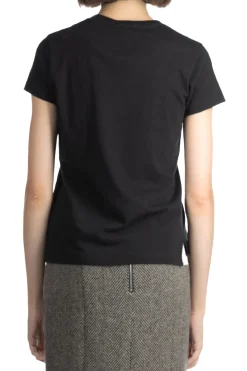 Clearance AURALEE SEAMLESS CREW NECK TEE - Black