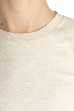 Clearance AURALEE SEAMLESS CREW NECK TEE - Brown