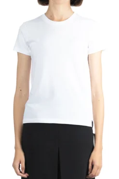 Clearance AURALEE SEAMLESS CREW NECK TEE - White