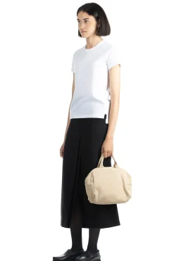 Clearance AURALEE SEAMLESS CREW NECK TEE - White