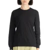 Fashion AURALEE SEAMLESS LS TEE - Black