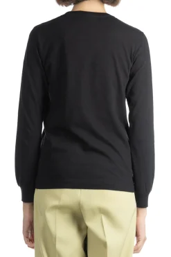 Fashion AURALEE SEAMLESS LS TEE - Black