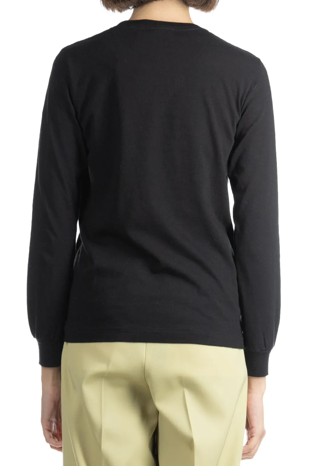 Fashion AURALEE SEAMLESS LS TEE - Black