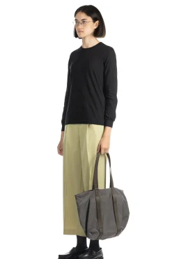 Fashion AURALEE SEAMLESS LS TEE - Black