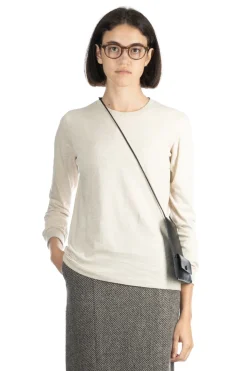 Sale AURALEE SEAMLESS LS TEE - Brown