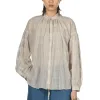 Online Manon Sheer Check Amical Shirt - Ivory