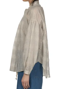 Online Manon Sheer Check Amical Shirt - Ivory