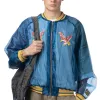 Outlet Kapital Sheer Pearl Souvenir JKT (EAGLE) - Dark Blue