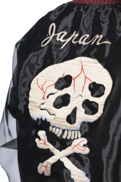 Sale Kapital Sheer Pearl Souvenir JKT (RAIN SKULL) - Black