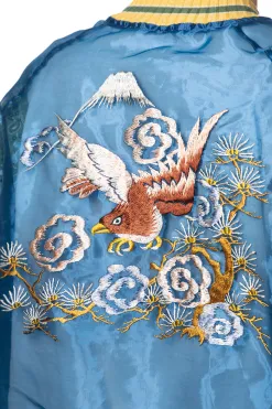 Outlet Kapital Sheer Pearl Souvenir JKT (EAGLE) - Dark Blue