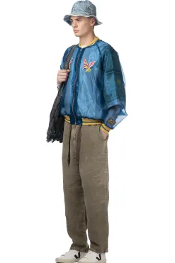 Outlet Kapital Sheer Pearl Souvenir JKT (EAGLE) - Dark Blue