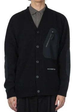 Online And Wander Shetland Wool Cardigan - Black