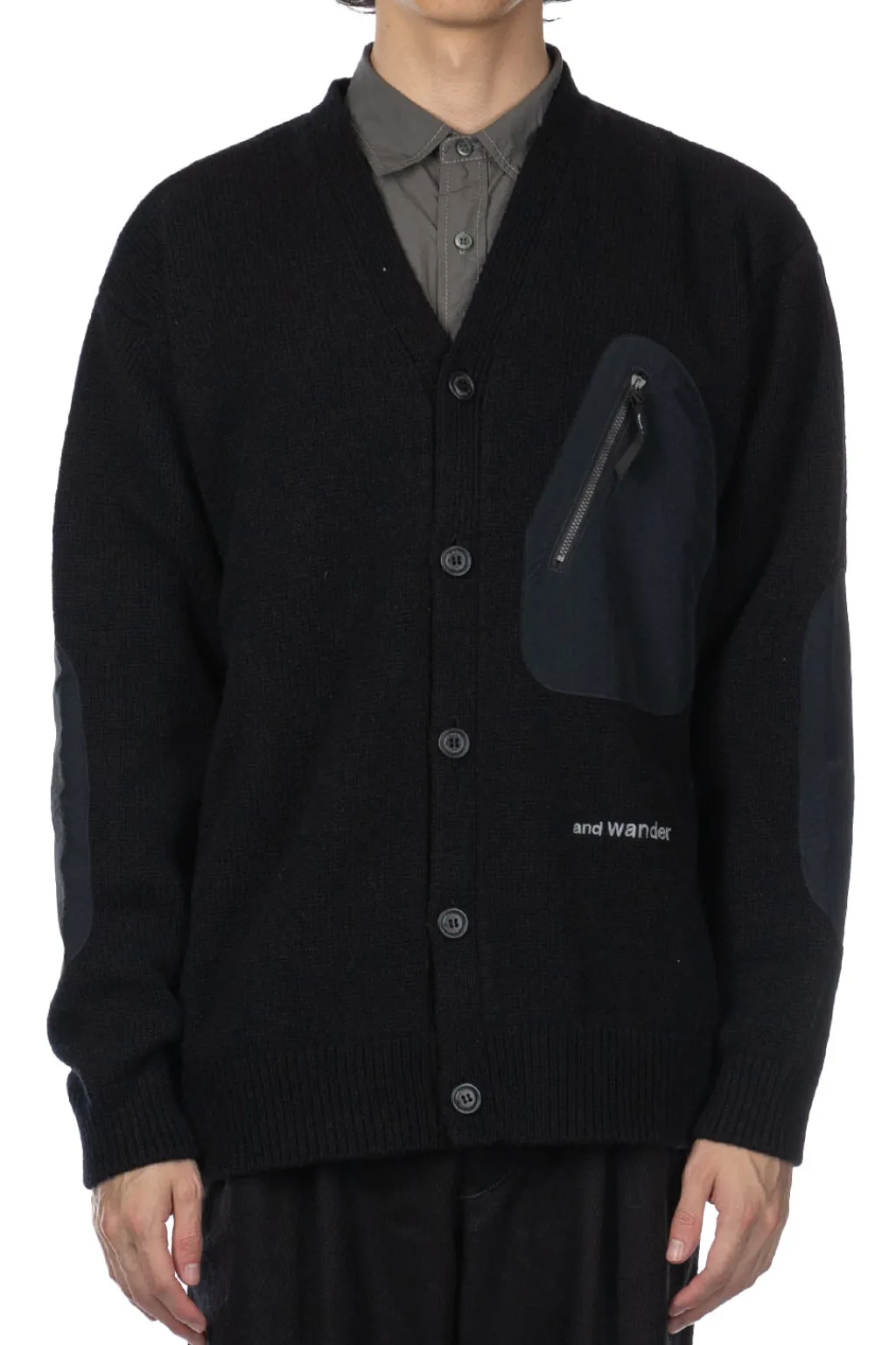 Online And Wander Shetland Wool Cardigan - Black