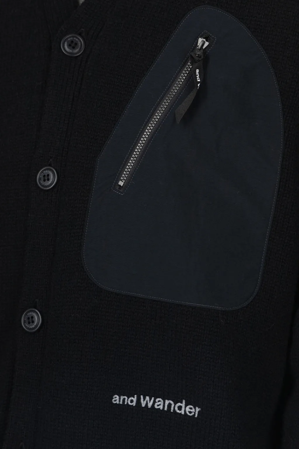 Online And Wander Shetland Wool Cardigan - Black
