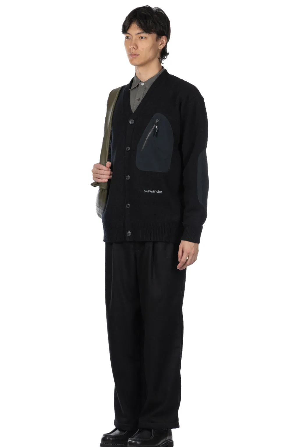 Online And Wander Shetland Wool Cardigan - Black