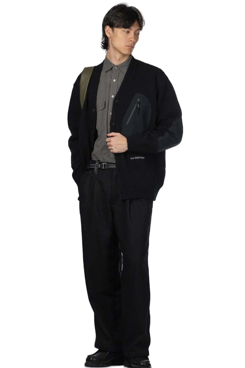 Online And Wander Shetland Wool Cardigan - Black