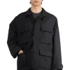 Best marka Shetland Wool Dobby B.D.U Jacket - Top Black