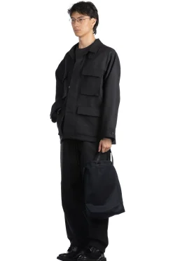 Best marka Shetland Wool Dobby B.D.U Jacket - Top Black