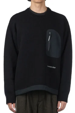 Outlet And Wander Shetland Wool Sweater - Black