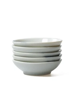 New Mino Pottery SHICHITA 9cm Dish set in Wooden Box