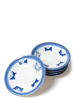 Discount Mino Pottery SHICHITA 16.5cm Plate - Set of 5