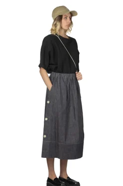 Fashion nicholson & nicholson SHIP-DENIM Skirt - Indigo
