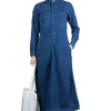 Best Kapital Shirt Denim All-In-One Skirt - Indigo