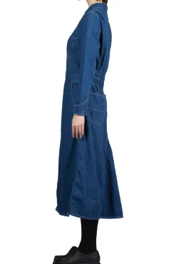 Best Kapital Shirt Denim All-In-One Skirt - Indigo