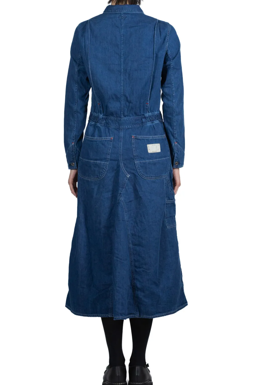 Best Kapital Shirt Denim All-In-One Skirt - Indigo