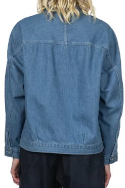 Hot Nanamica Short Denim Jacket - Light Indigo
