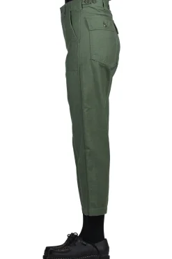 Sale OrSlow Short Length US Army Fatigue Pants - Green
