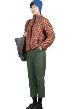 Sale OrSlow Short Length US Army Fatigue Pants - Green