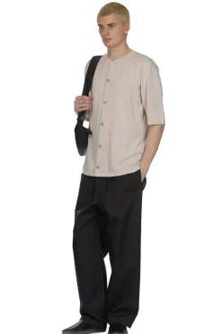 Discount LEMAIRE Short Sleeve Overshirt - Sone Beige Melange