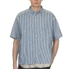 Sale Comme Des Garcons Homme Short Sleeve Shirt - Blue x Off White