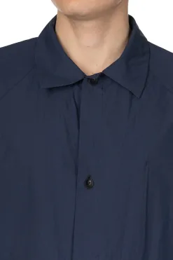 Best Still by Hand Silicone Coated Shirt Jacket - Deep Blue