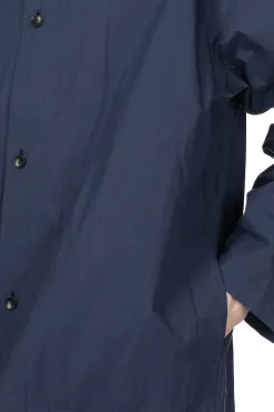 Best Still by Hand Silicone Coated Shirt Jacket - Deep Blue