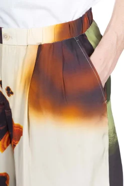 Discount TAAKK SILK ABOVE-THE KNEE SHORTS - Orange