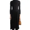 Online CFCL Silk Long Sleeve Dress - Black