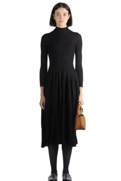 Online CFCL Silk Long Sleeve Dress - Black