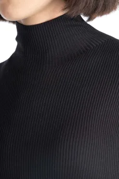 Online CFCL Silk Long Sleeve Dress - Black