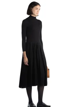 Online CFCL Silk Long Sleeve Dress - Black