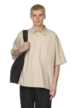 Outlet Still by Hand Silk Mixed Shirt - Light Beige