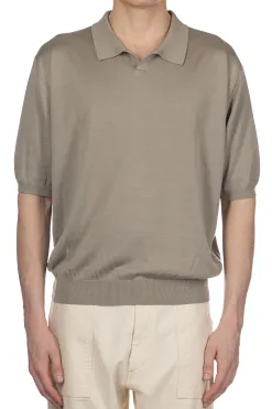 Discount HERILL Silk Polo Shirt - Beige