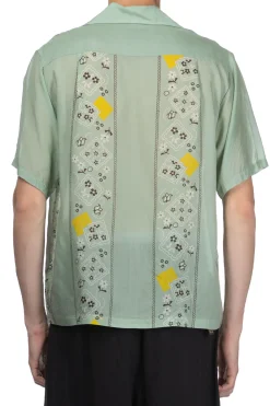 Best Kapital Silk Rayon PECKSIH RAINBOWY WRANGLE Cuba Shirt - Mint