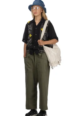 Online Kapital Silk Rayon PECKSIH RAINBOWY WRANGLE Cuba Shirt - Black